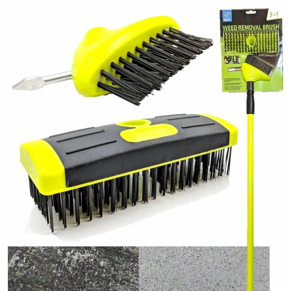 3-in-1 Telescopic Weed Brush
